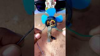 How to work open dc motor fan