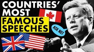 Most famous speeches of America UK and Canada