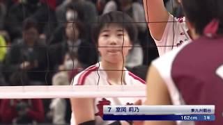 【フジテレビ公式】春の高校バレー2019女子準決勝・東九州龍谷大分vs下北沢成徳東京＜準決勝ダイジェスト＞