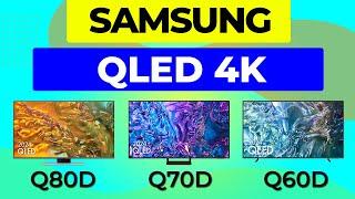 Televisores Samsung QLED 4K 2024  Q80D vs Q70D vs Q60D