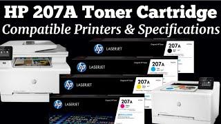 HP 207A w2210a Toner Cartridges supported Printer Models with Specifications