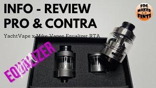 YachtVape x Mike Vapes Equalizer RTA  Single Coil Verdampfer  Info Review E Zigarette