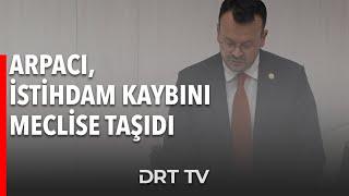 Arpacı istihdam kaybını meclise taşıdı