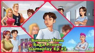 Summertime saga full screen  Quick walkthrough  Eve Coach Bridget Roxxy Jenny  Quests Ep-1