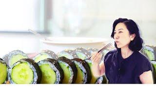 Refreshing Cucumber Kimbap  Perfect Summer Kimbap Recipe