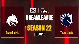 Dota2 - Team Spirit vs Team Liquid - Game 2 - DreamLeague Season 22 - Group B