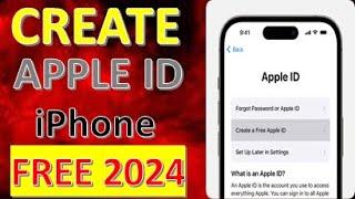 How to create a new Apple ID on iPhone 2024