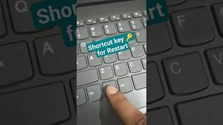 laptop restart shortcut key  how to restart laptop  #shorts #pc #viral #popular
