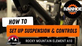 TUTORIAL How to set up Suspension Controls and Ride-4 for Rocky Mountain Element A10 Mountain Bike