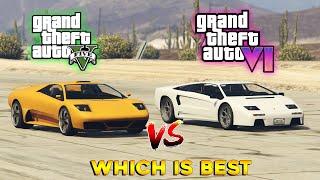 GTA5 Vs GTA6 Super Cars  Comparison Pt-2