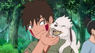 Kid Naruto and Kid Kiba Race   Narutos Determination Motivates Kiba