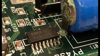 How to repair Corroded Or Battery Damaged pads & Chips Ie Packard Bell PB422TA 486