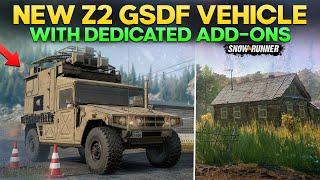 New Z2 GSDF High Mobility Vehicle in SnowRunner with Dedicated Add-ons