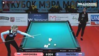 КММ-2019 Миронова - Нагула Финал. Бильярд свободная пирамида американка. Billiards.