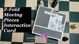 Z-Fold Moving Pieces Interactive Handmade Card