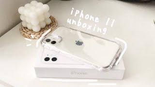 2021 Iphone 11  unboxing white 128gb aesthetic  Malaysia