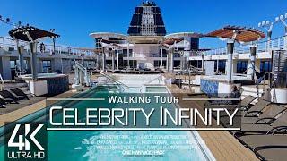 【4K 60fps】 VIRTUAL WALKING TOUR  «The CELEBRITY INFINITY - Cruise Ship 2023»  NO COMMENT  ASMR