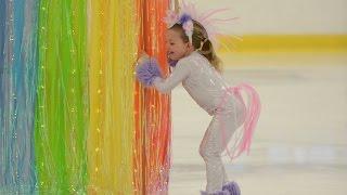 The CUTEST 4 year old figure skating UNICORN ever
