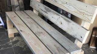 How to make a garden bench with your own hands