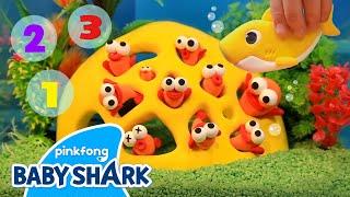 Fish 123  Ten Little Fish  Learn with Baby Shark  Play with Baby Shark  Baby Shark Official