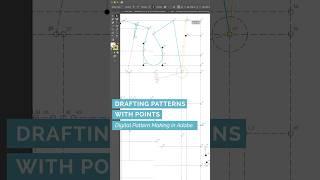 3249 Drafting Patterns with Points - Digital Pattern Making in #adobeillustrator #patternmaking