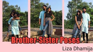 Brother sister poses  Rakshabandhan Special  New poses for Rakshabandhan  LIZA DHAMIJA