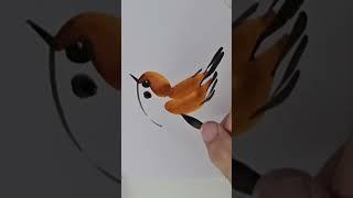 #shorts how to paint a sparrow in 30 seconds