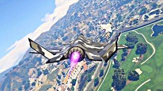 GTA V - NEW F-160 RAIJU F-35 Gameplay Dogfight and Kills