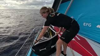 Day 9 - Leg 2 - The Ocean Race - Worse Sail Change Ever