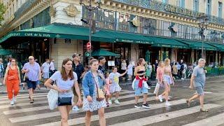 Paris France  Summer 2023 - Avenue de lÓpera - 4K HDR Walking Tour