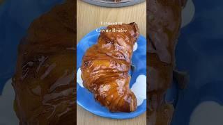 Croissant crème brûlée asmr #food #shorts #cremebrulee