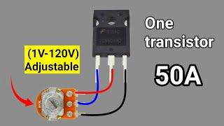 How To Make Adjustable Voltage Regulator Using IGBT  Transistor Voltage Controller Circuit