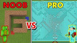 Minecraft NOOB vs PRO IMPOSSIBLE MAZE BUILD CHALLENGE