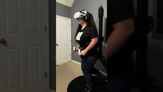 Watch nikitafajitaa lose 20lb in 1 minute  #weightloss #gaming #vr #vrtreadmill #vrfitness