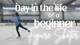 a day in the life of a beginner figure skater lesson practice online school shopping + more