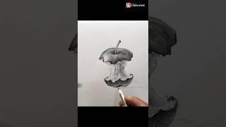 Apple 3d drawing bite #chintapakdumdum #shorts #youtubeshorts #apple #fruit