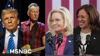 Trumps election nightmare comes true as Harris surges with support from Liz Cheney & Springsteen