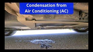 Water drops under the car AC Renault Espace Condensation Air Puddle Moisture Cooling system