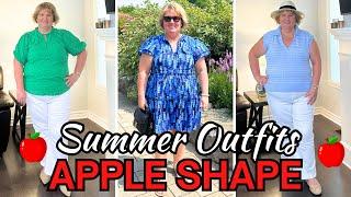 7 Casual Summer Outfits Perfect for Plus Size Apple Shape Women 