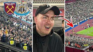 WEST HAM VS NEWCASTLE UNITED  1-5  5000 GEORDIES GO CRAZY POLICE & CHAOS AT LONDON STADIUM