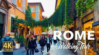 Rome Italy 4K- UHD - Colosseum to Trastevere Walking Tour 4K Ultra HD