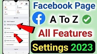 Facebook Page A To Z All Features Settings Explain in Hindi  Facebook Page A To Z Settings 2023