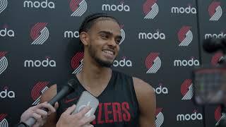 Rayan Rupert Media Availability  NBA Summer League  Portland Trail Blazers