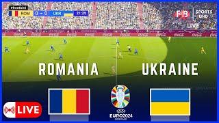 ROMANIA VS UKRAINE  LIVE  UEFA EURO 2024  .SIMULATION & LIVE SCORE #uefa #euro2024