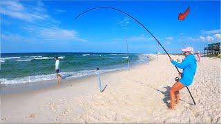 She Caught The BIGGEST Beach Giant Ive Ever Seen