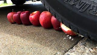 Car crush My car VS Apples Aluminum pans Colored balls Crackers and buns