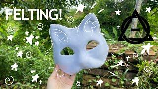 HOW to SMOOTHLY Felt a Therian Cat Mask With NO WRINKLES + MASK GIVEAWAY {Step by Step Tutorial} 