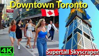 【4K】TALLEST SKYSCRAPER IN CANADA  DOWNTOWN TORONTO WALKING TOUR