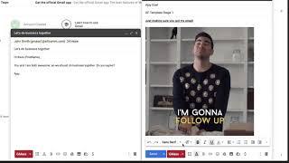 The fastest workflow for creating auto follow-up emails in Gmail 2 minute video