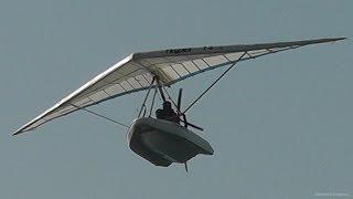 Amphibious Ultralight-Flying Boat Startup Takeoff Flybys and Landing Ramphos 582